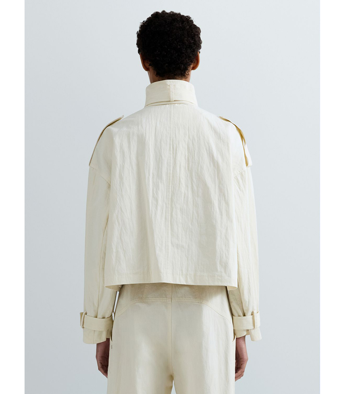 クロップドトレンチコート 詳細画像 ホワイト 3